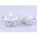 5pcs top quanlity Enamelware cardboard full flower stock pot